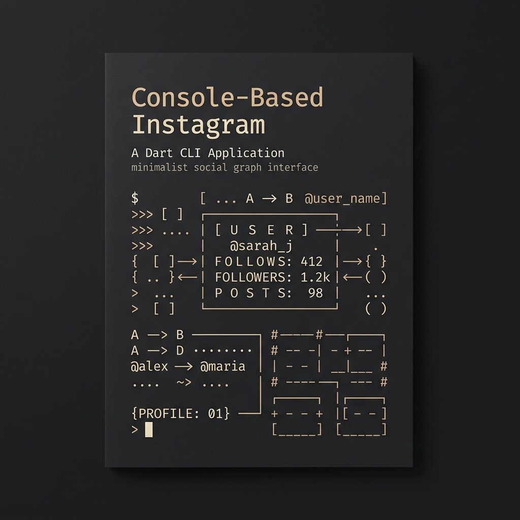 Console-Based Instagram